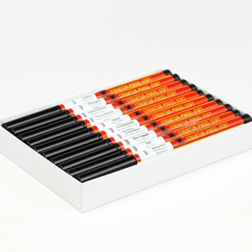 Heinrich König textúrás ecsettoll / szemcsés toll készlet 10 db-os, 112-es sorozat, fa tónusok