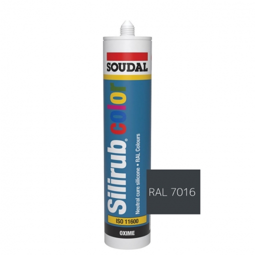 Soudal Silirub Color neutrális szilikon RAL 7016