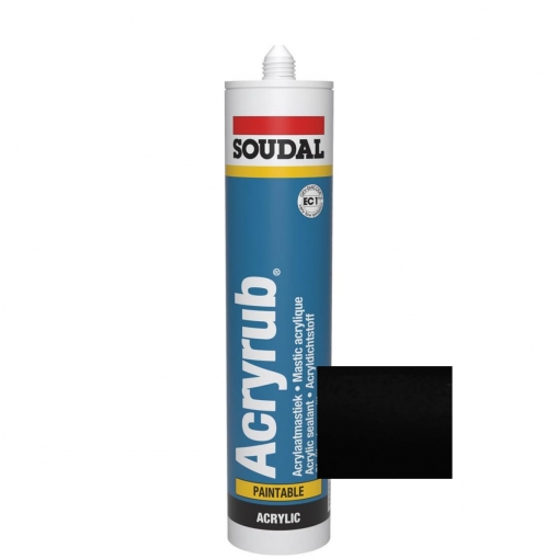 Soudal Akryl fekete akril tömítő 310 ml