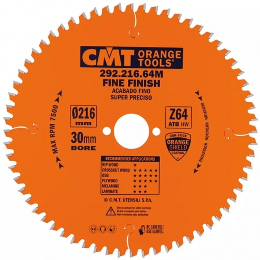 CMT precíz keresztvágó körfűrész hordozható gépekhez, D=120; B=20; Z=40