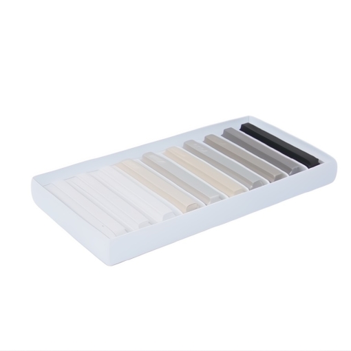 Heinrich König puha viasz 750-es sorozat fehér-szürke szett, 10x8cm