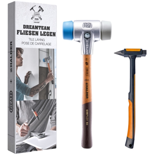 Halder SIMPLEX-Plusbox puha/műanyag kalapács és csempéző kalapács