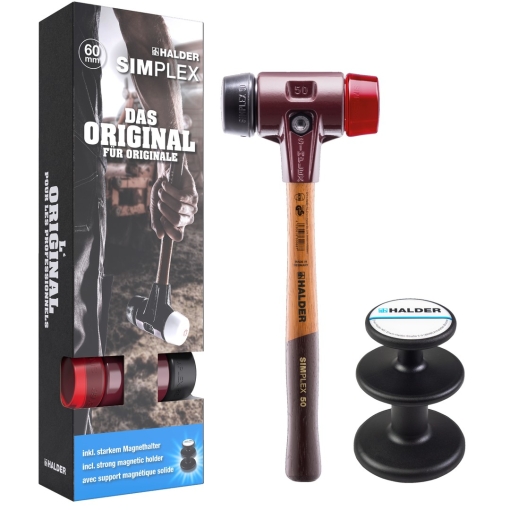Halder Original puha kalapács mágneses tartóval