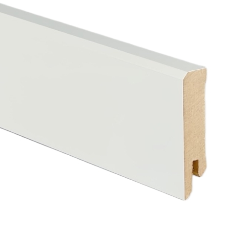 6cm magas MDF 631 white szegélyléc