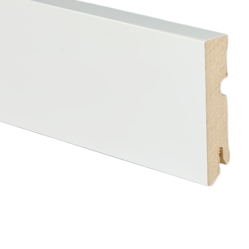 8cm magas MDF 632 white szegélyléc