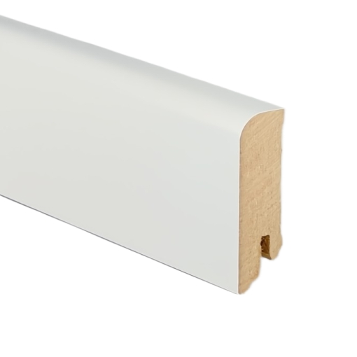 6cm magas MDF 609 white szegélyléc