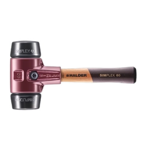 Halder Simplex gumi kalapács rövid nyéllel D=60mm