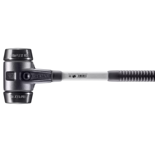 Halder Simplex gumikalapács megerősített öntöttvas házzal és üvegszálas nyéllel D=80mm