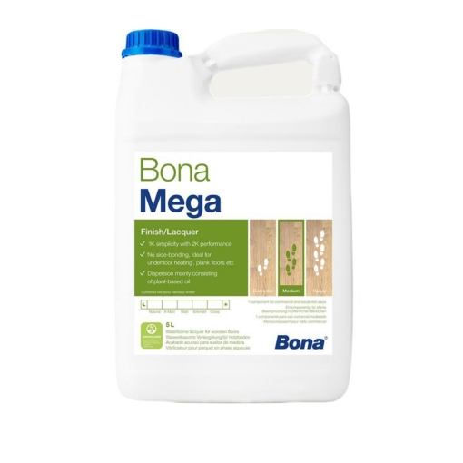 Bona Mega vízbázisú parkettalakk fényes 5L